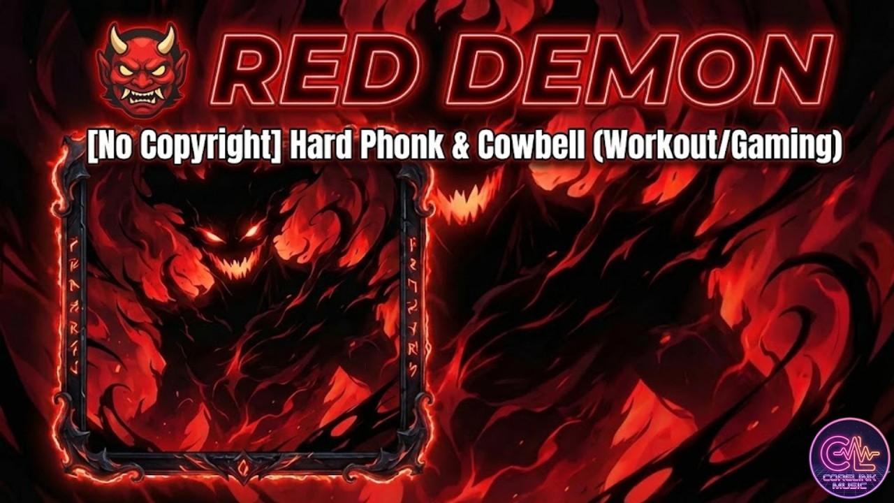 👹 Red DEMON: Hard Phonk & Cowbell (Workout/Gaming) [No Copyright]