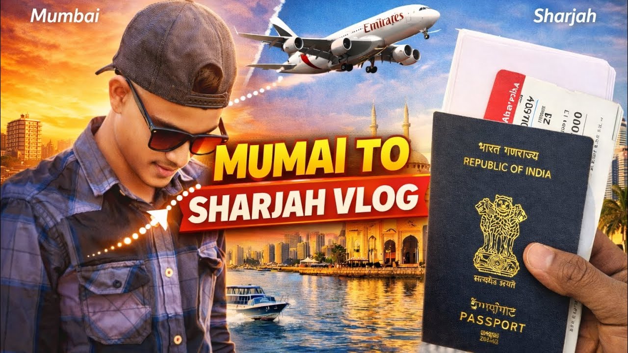 MUMBAI TO SHARJAH JORNEY MAY FIRST VLOGE FULL WATCH 