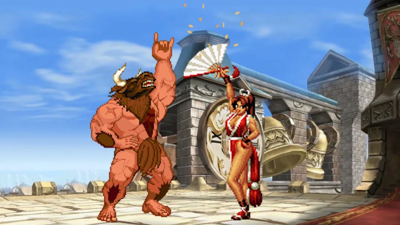 Minotaur Boss vs Mai Shiranui | Epic MUGEN Boss Battle