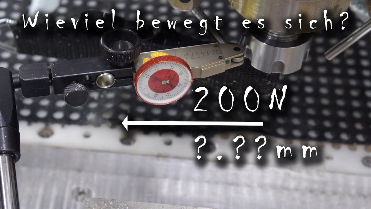 X/Y Abweichung der KMS DIY CNC MK2 bei Belastung