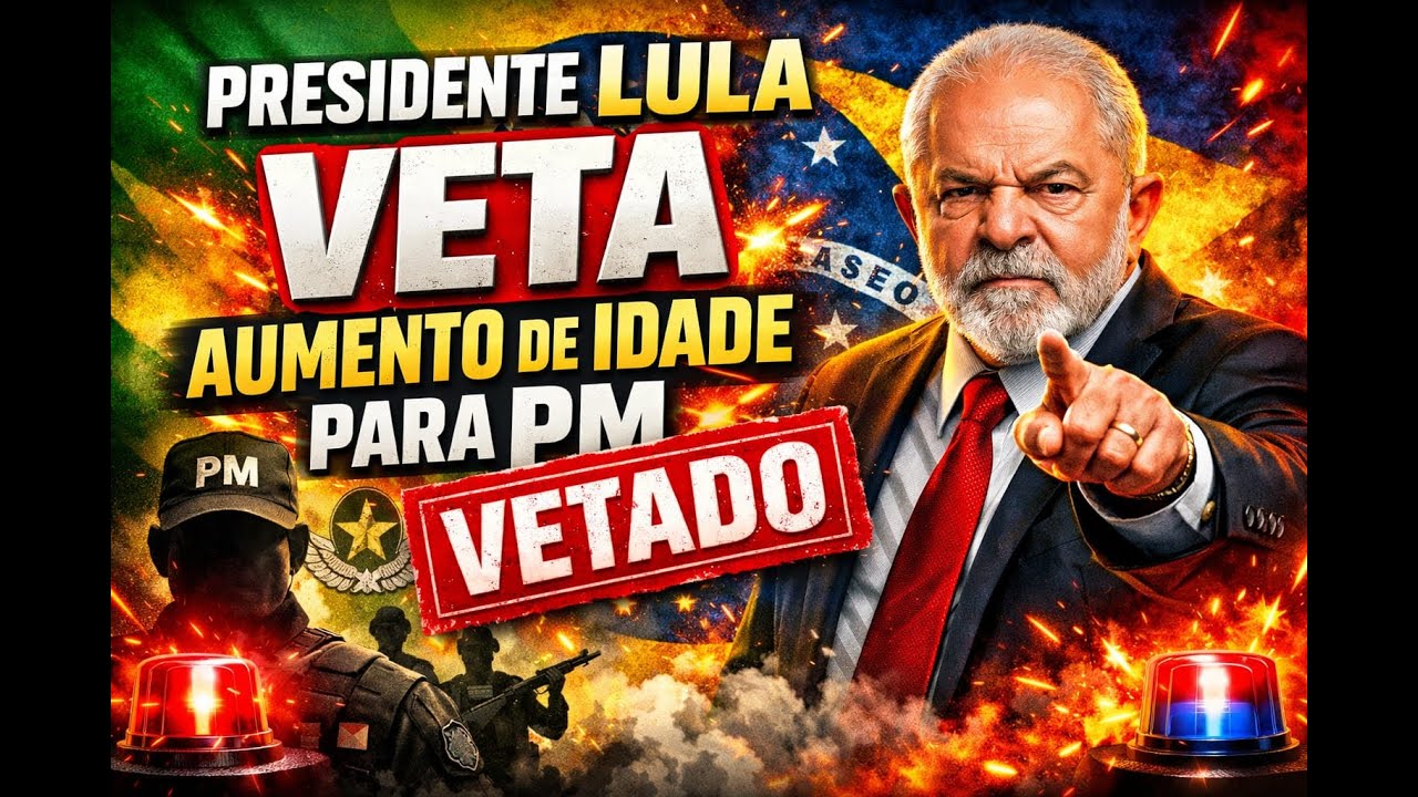 PRESIDENTE LULA VETA AUMENTO DE IDADE PARA PM&rsquo;