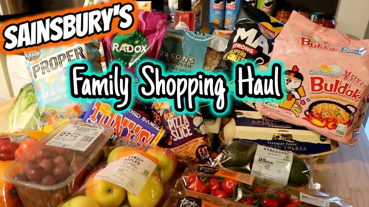 SAINSBURY'S GROCERY HAUL ~ Feeding a family of 5