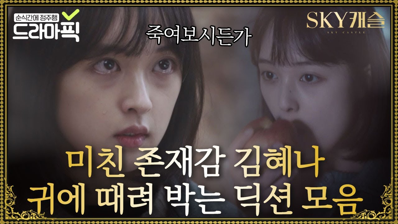 [드라마픽][김혜나모음] 기막힌 딕션으로 긴장감 더했던 김보라 연기 모음.ZIP｜SKY 캐슬(SKY Castle)
