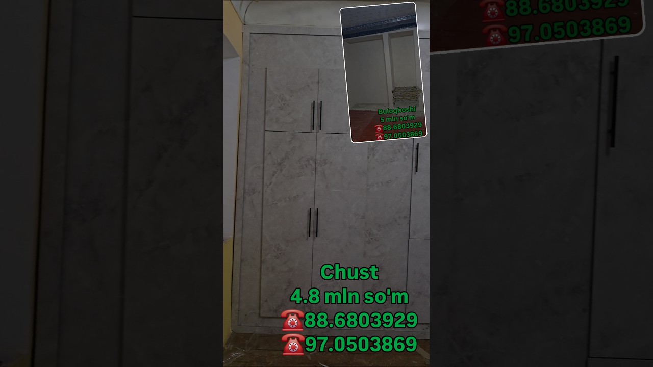 Chust 4 mln 800 ming so'mga devor mebel tayyorladik ☎️88.6803929 ☎️97.0503869