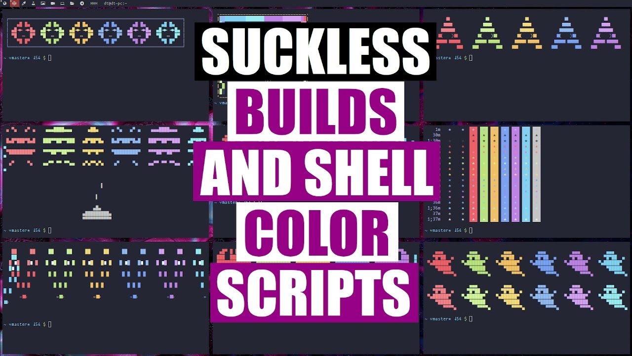 Packaging My Suckless Builds And Shell Color Scripts