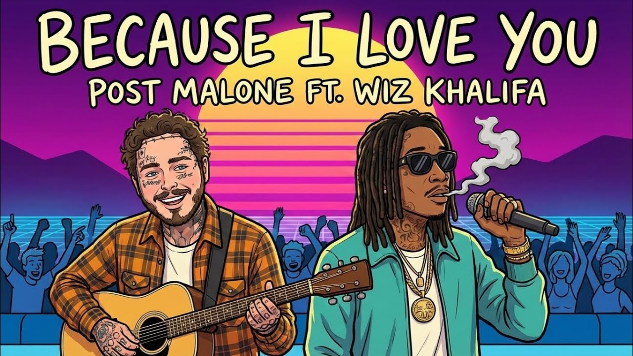 Because I Love You - Style Post Malone, Wiz Khalifa ( Lyrics Video )