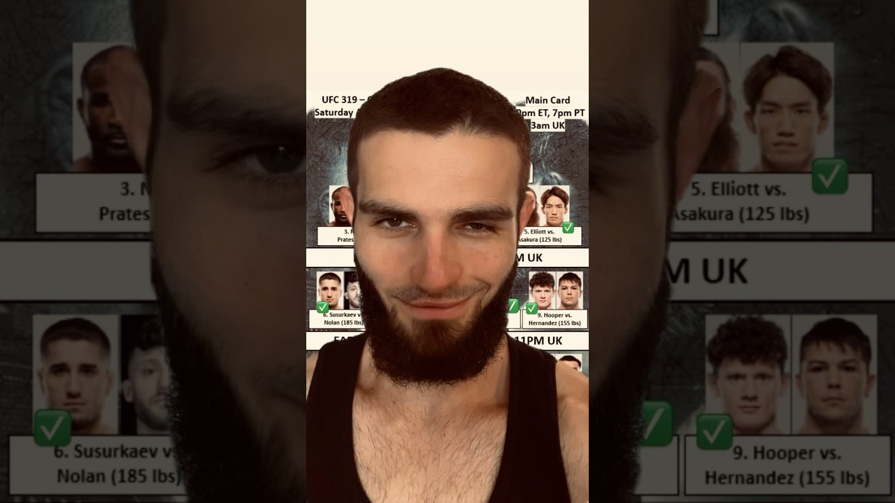 My UFC 319 Full Card Predictions Du Plessis vs Chimaev
