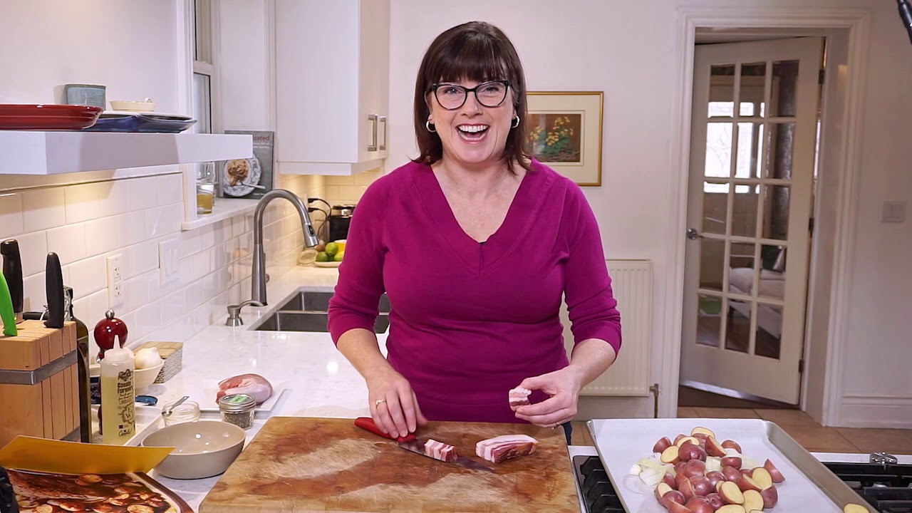 Sheet Pan Pork Tenderloin with Onions and Bacon