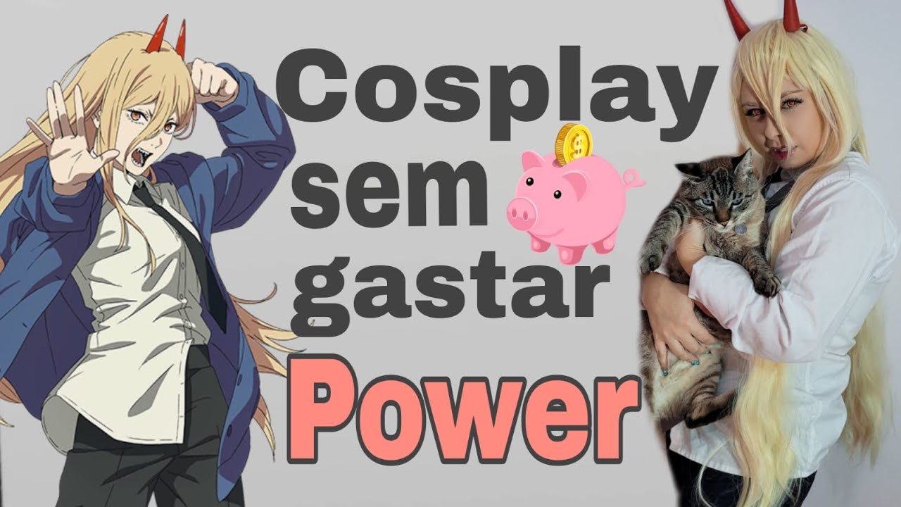 Cosplay "Power" Chainsaw Man : Desafio Fazendo Cosplay Sem Gastar  nº 8