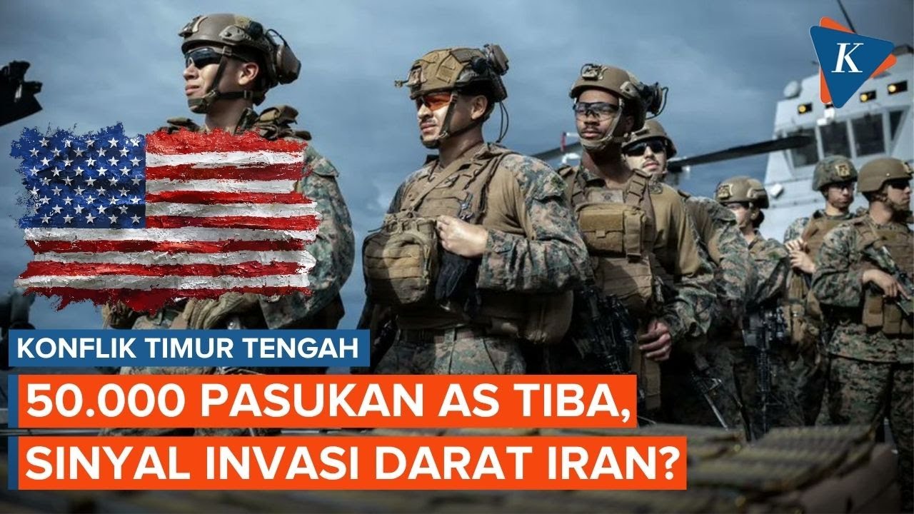 Lebih dari 50.000 Tentara AS Tiba di Timur Tengah, Sinyal Invasi Darat ke Iran?