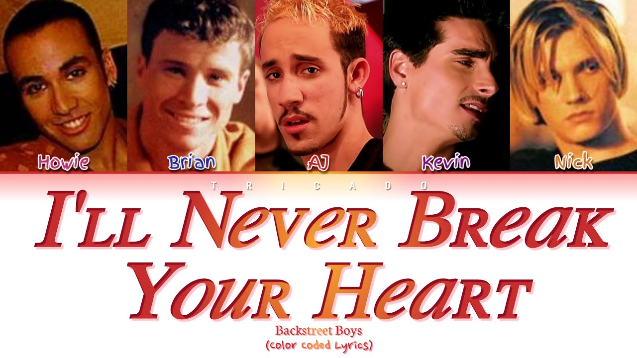 Backstreet Boys - I'll Never Break Your Heart (Color Coded Lyrics)