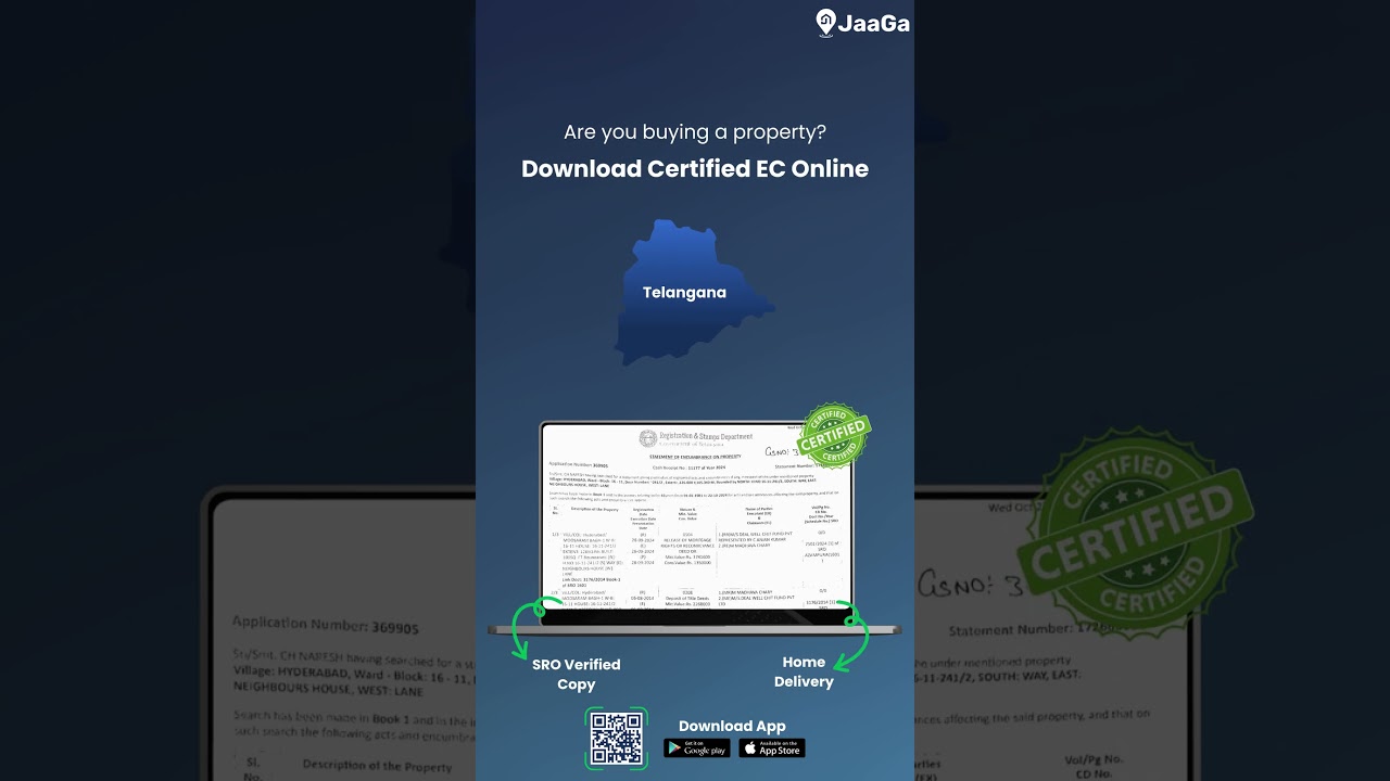 Telangana EC Certified Copy | Get instant online & Home Delivery  #encumbrance #certified #download