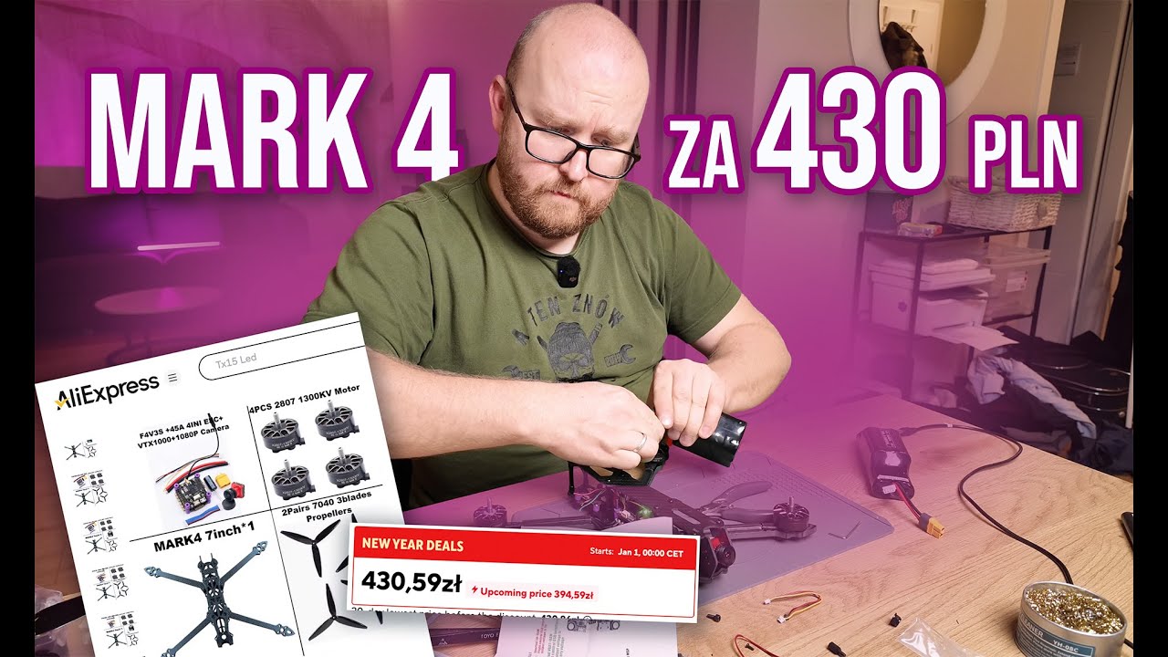TANIE LATANIE! Najtańszy dron FPV z Aliexpress. MARK4 7 cali ale to nie geprc