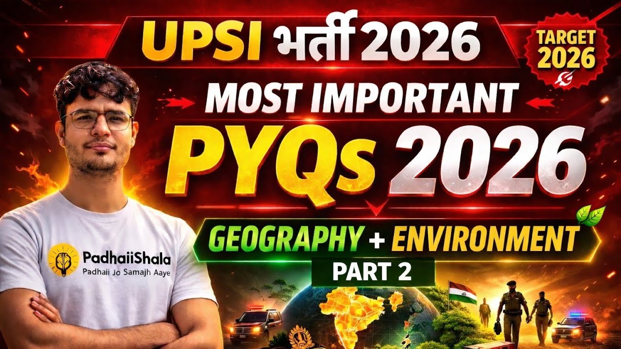 UPSI 2025-26 Most Important PYQs | Environment + Geography | PRAHAAR