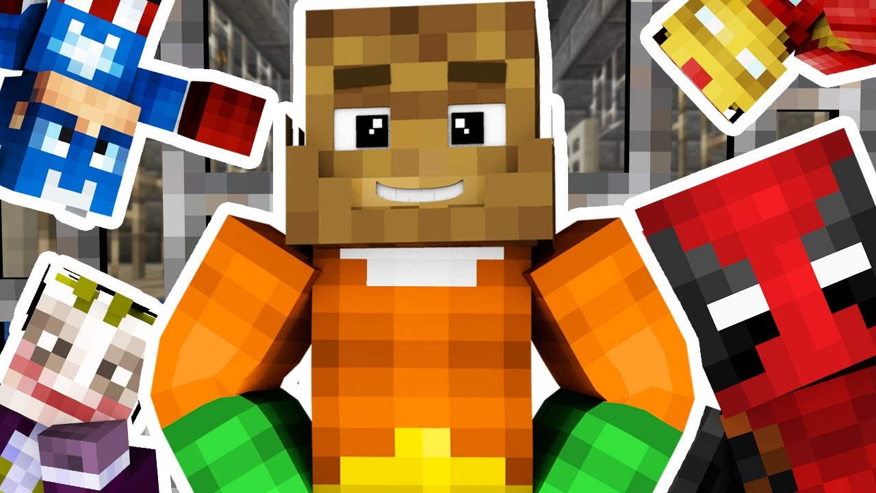 SUPERHERO COPS AND ROBBERS HIDE AND SEEK MOD - Minecraft Mod (SUPER PRISON) | JeromeASF