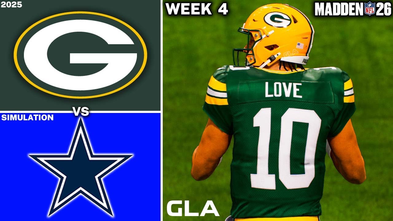 Packers vs. Cowboys | Week 4 Simulation | Madden 26 PS5 Gameplay
