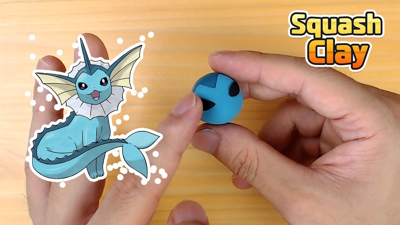 Pokémon Clay art: Vaporeon Water-type Pokémon!