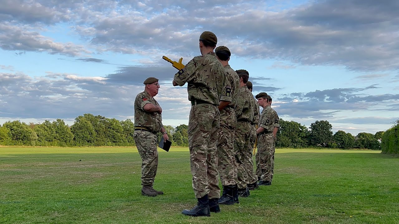 Army cadets presentation for parents and an end of year BBQ.