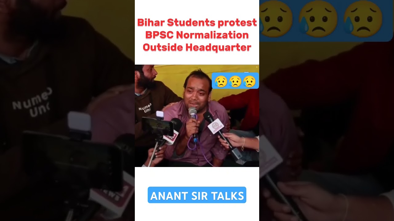 BPSC PROTEST 🥲🥲 #bpsc #bihar #bjp #nitishkumar #jdu #rjd #khansir