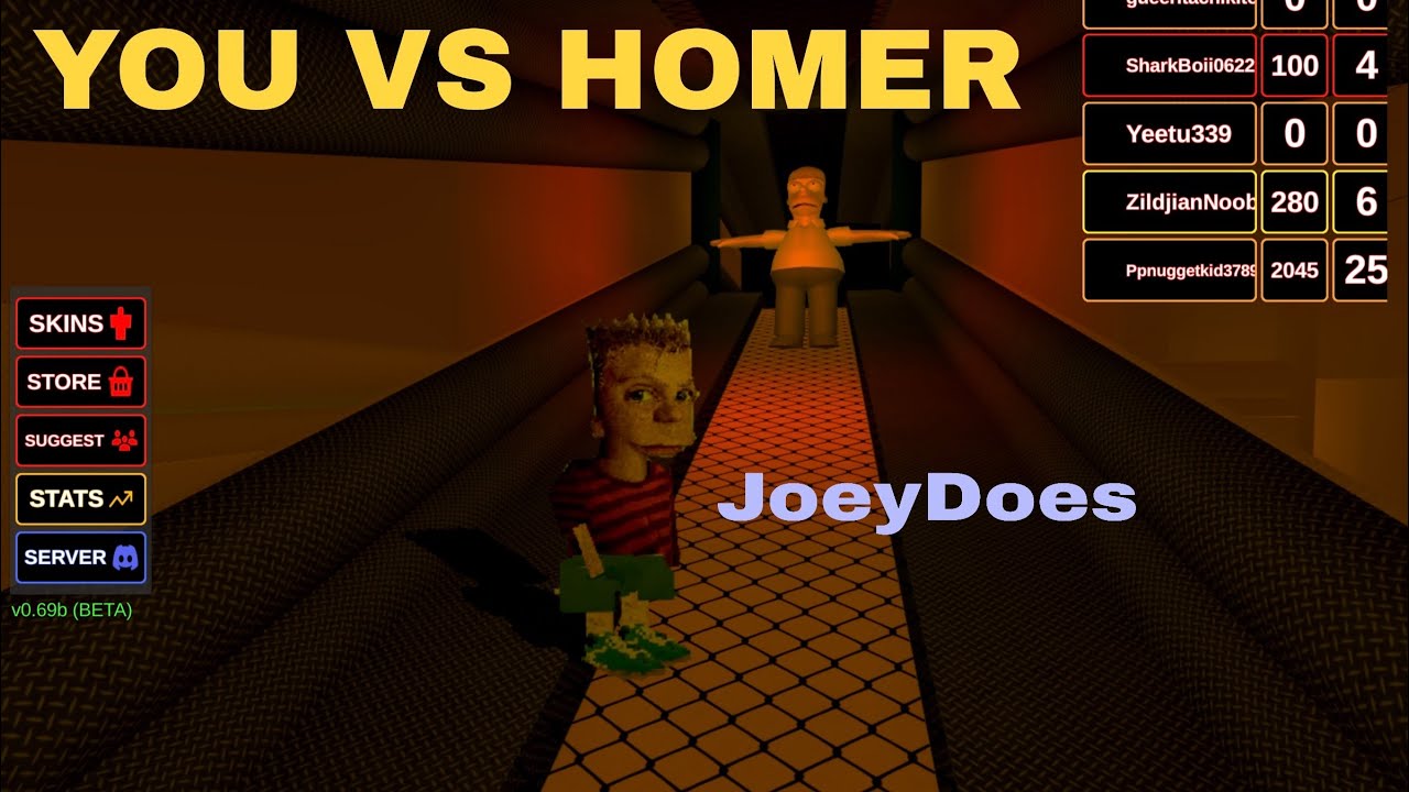 I play the new BIG GAME… YOU VS HOMER! #joeydoes #thesimpsons #roblox 