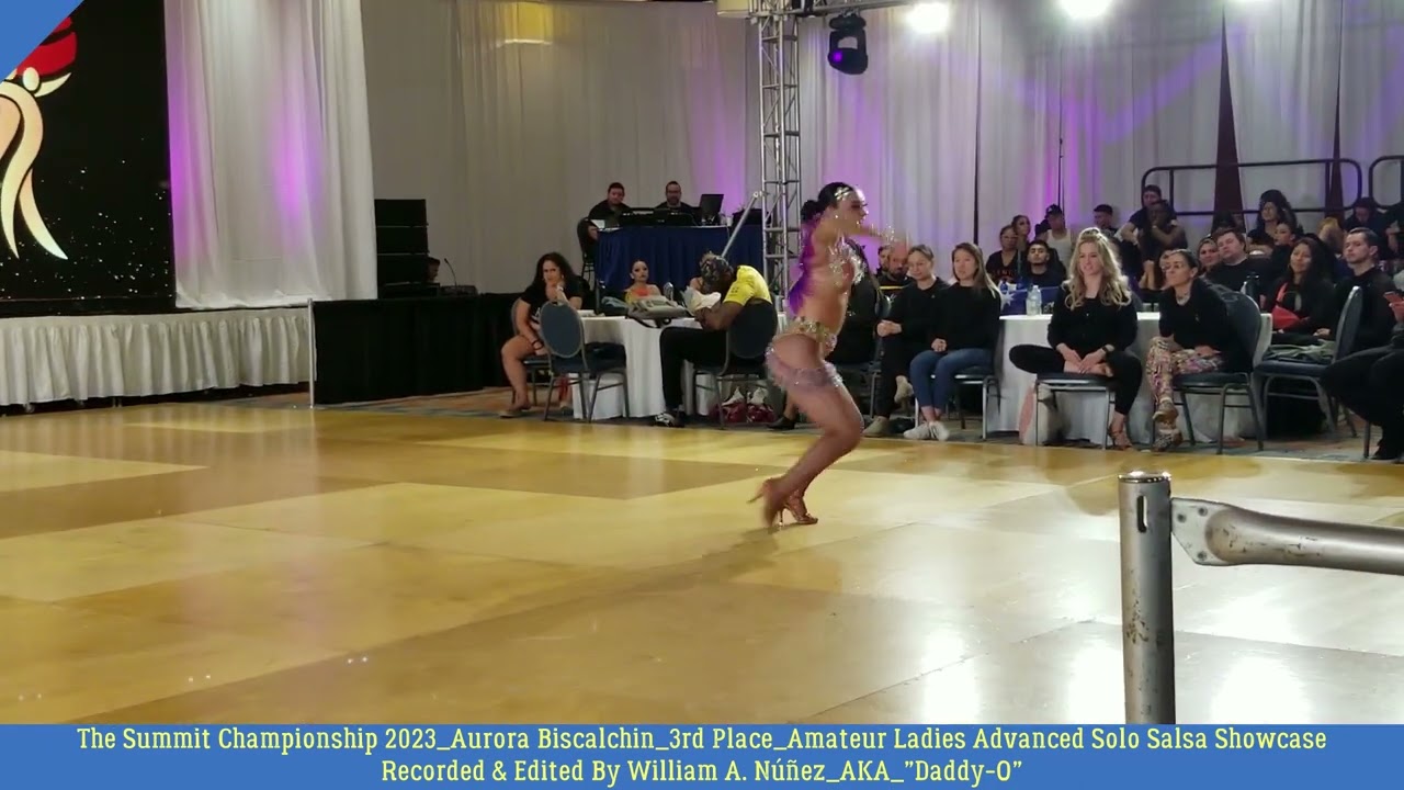 The Summit Championship 2023_Aurora Biscalchin_3rd Place Amateur Ladies Advanced Solo Salsa Showcase