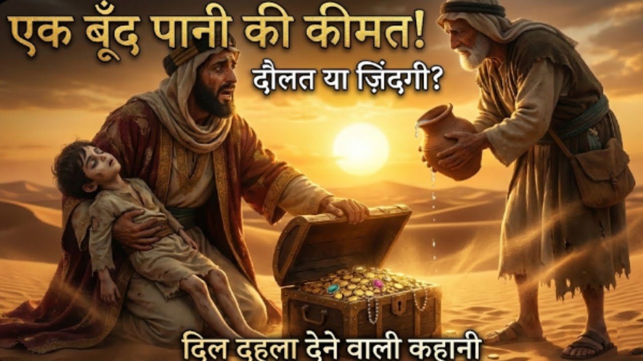 जब करोड़ों के हीरे भी एक बूंद पानी न खरीद सके | एक दिल छू लेने वाली कहानीislamic story islamic videos