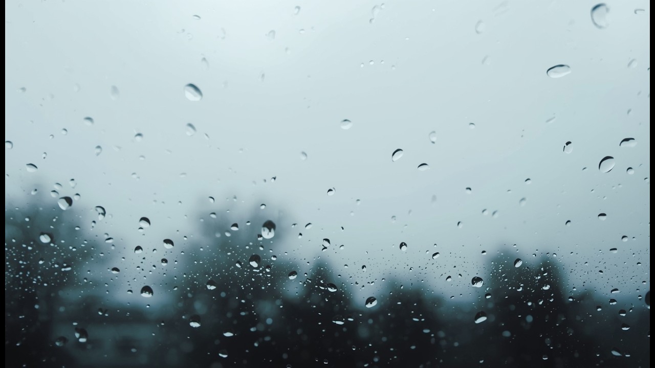 Rain Sounds on a Window | Light Rain Ambience | 2 Hours | No Talking ASMR