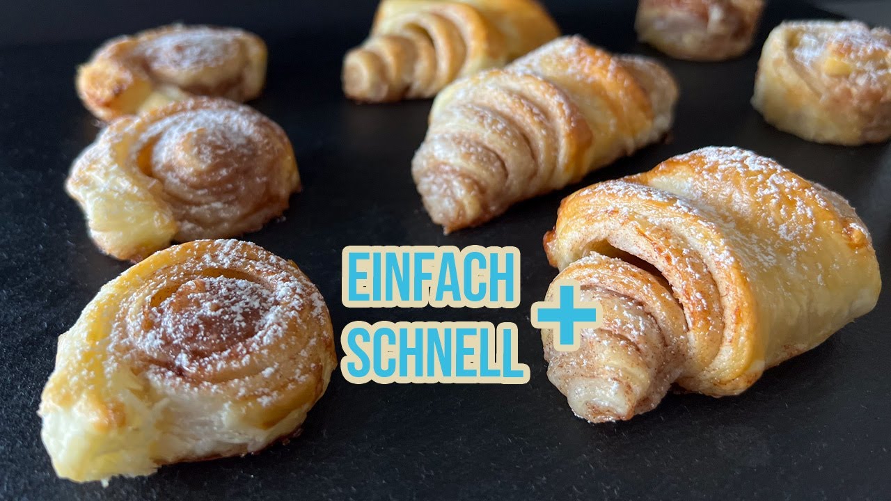 Die einfachsten und schnellsten Zimtschnecken & Franzbrötchen