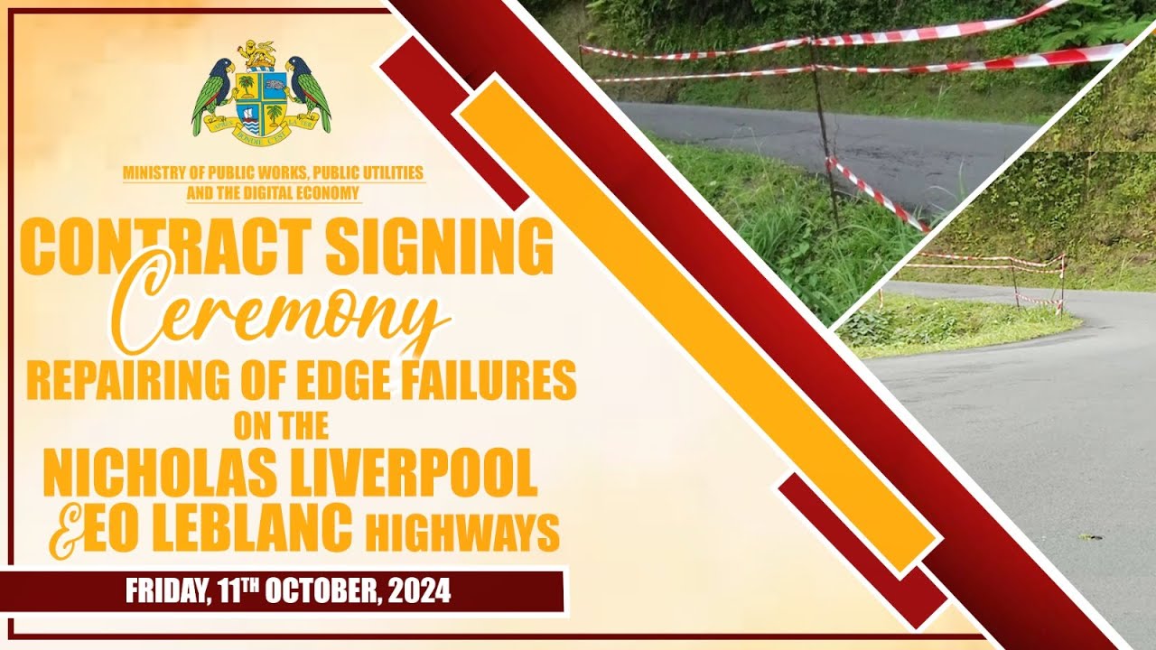 E.O. LeBlanc Road Edge Failures Rehabilitation Contract Signing Ceremony