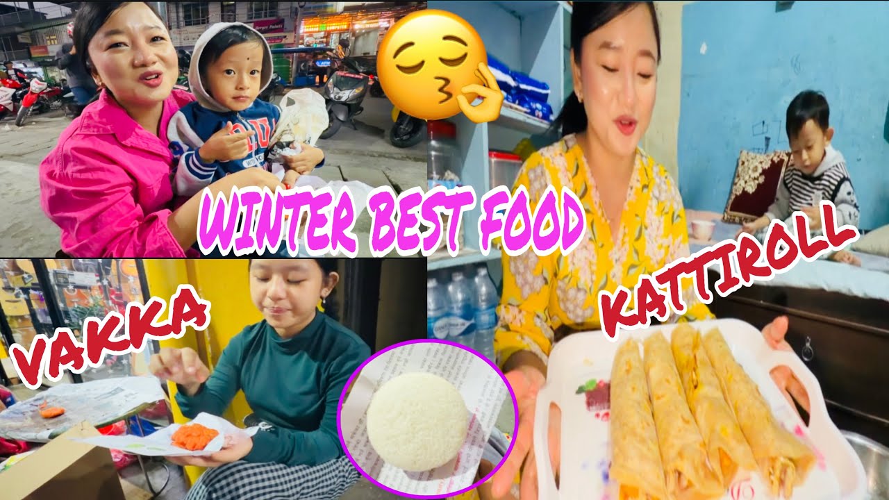 WINTER BEST STREET FOOD IN DHARAN // 😋VAKKA,ALU CHOP AND KATTIROLL KHADAI 😍// Chamling_Samita🥰❤️