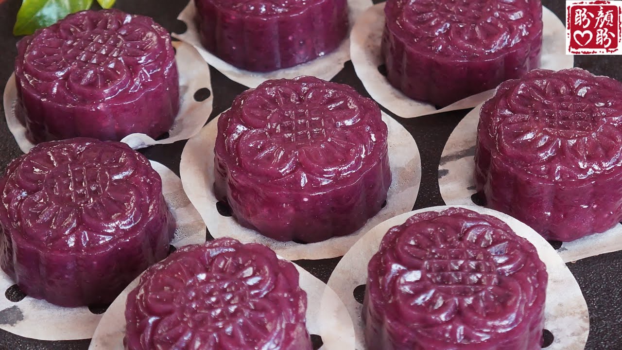 豆沙紫薯西米糕，軟糯Q彈，香甜可口！Bean Paste Purple Potato and Watermelon Cake。