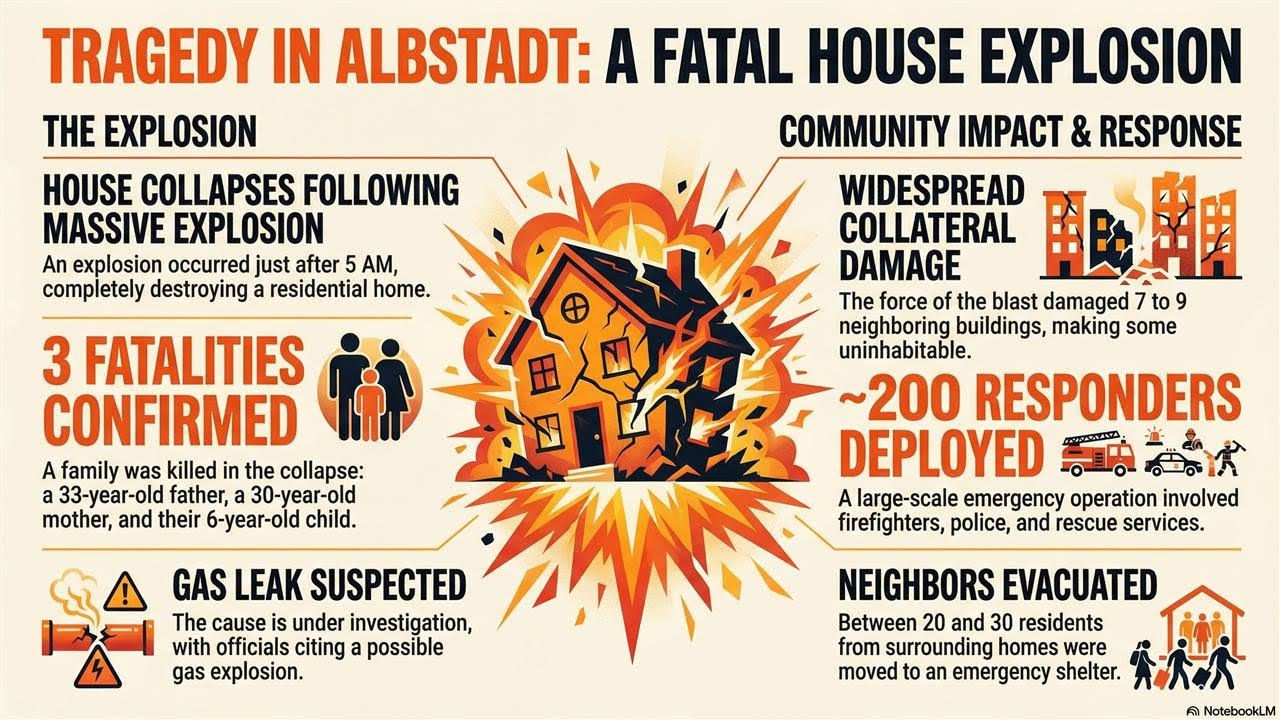 Trag&ouml;die in Albstadt: Wohnhaus explodiert &ndash; 3 Tote (Tragedy in Albstadt: Residential Building)