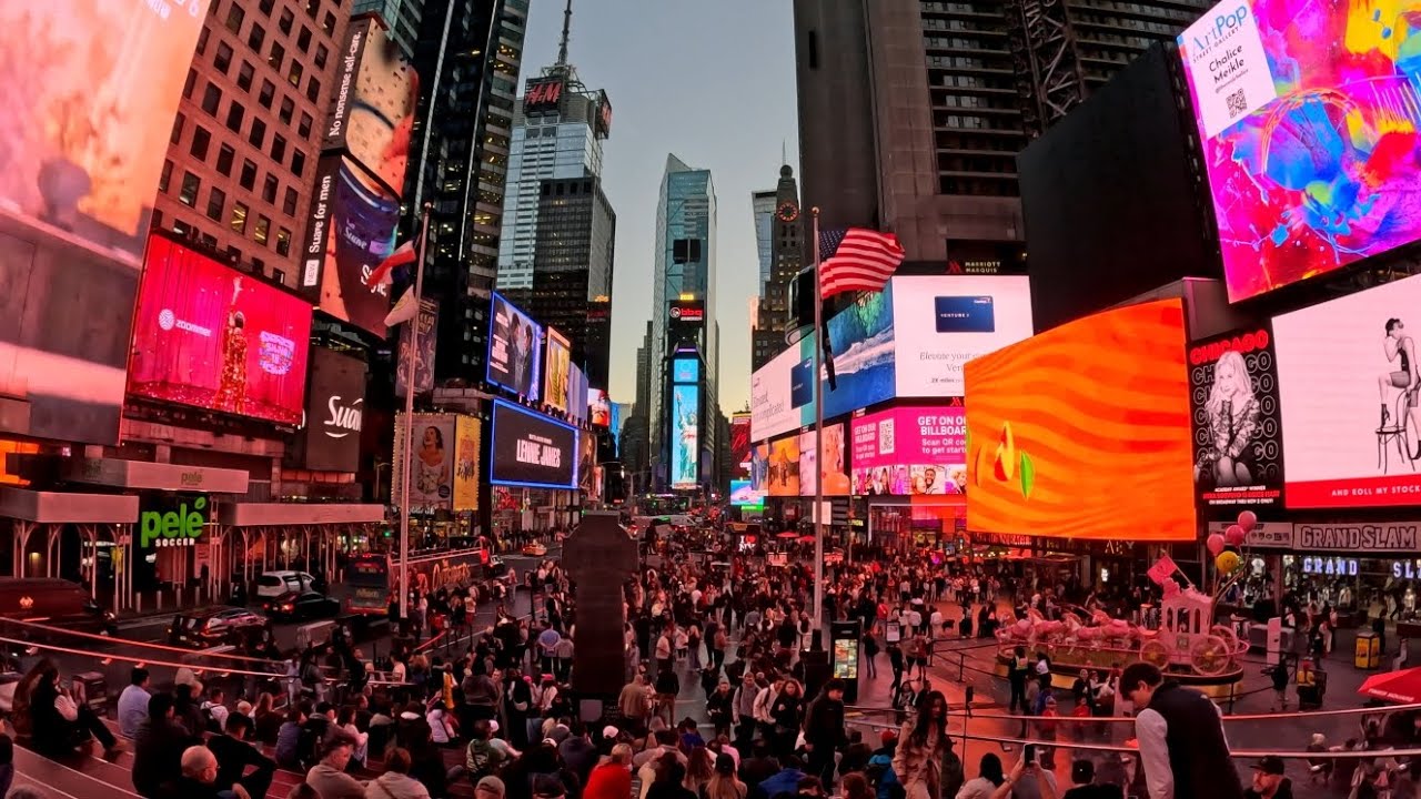 [4K] virtual walk Times Square 2025 📸 #video #travel #nyc #timessquare #photography #manhattan 