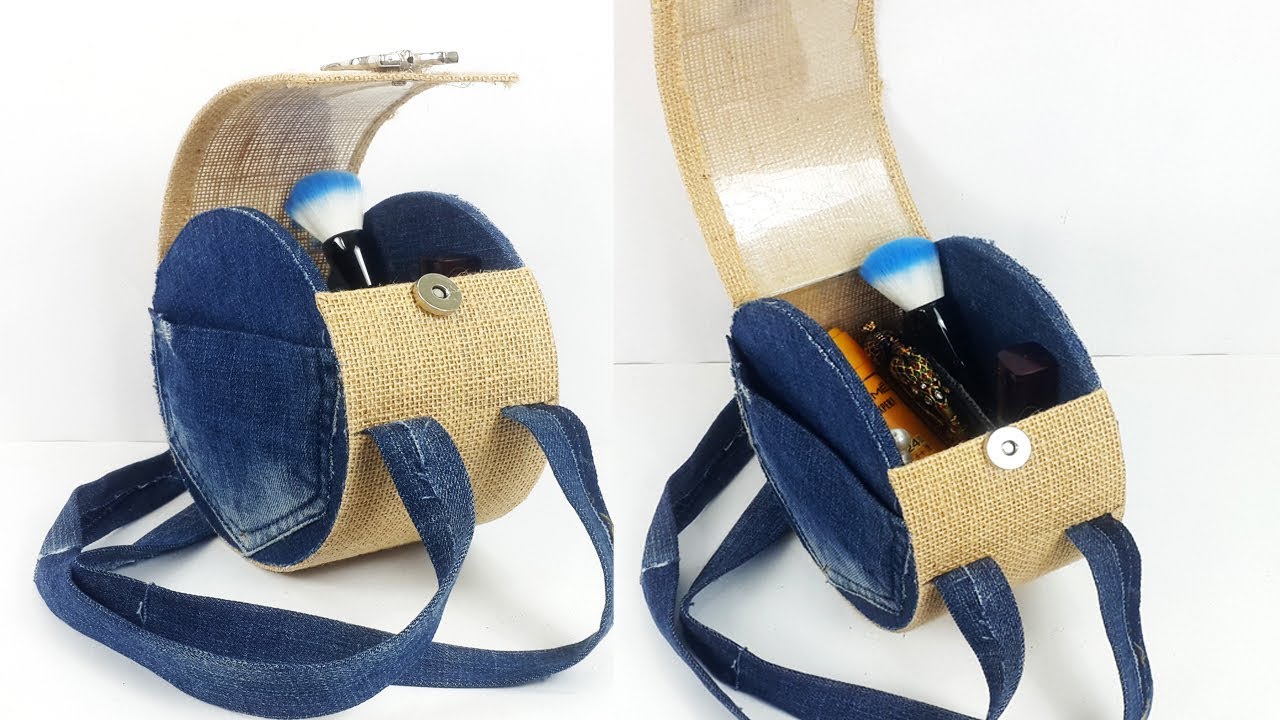 Easy Plastic Bottle Bag - Reusing Waste Plastic Bottle & Old Denim Jeans, Best Out of Waste