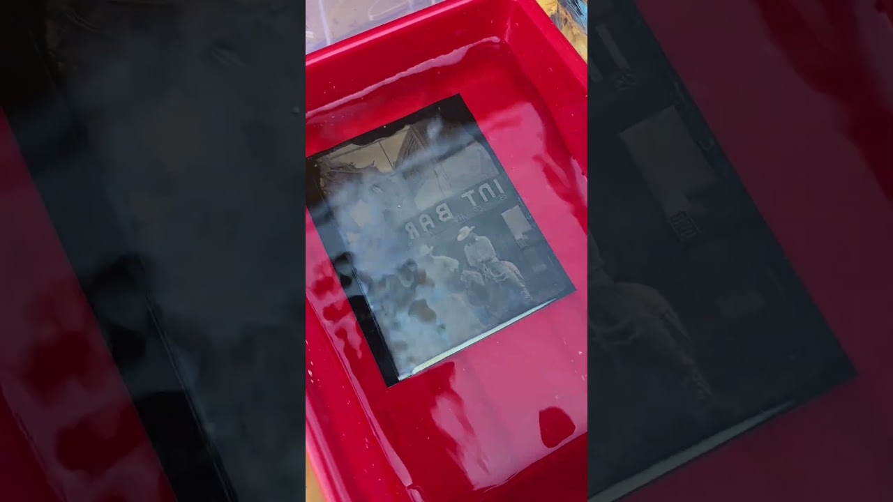1851 process of wet plate collodion to photograph the 1907 bar in Sheridan, WY 