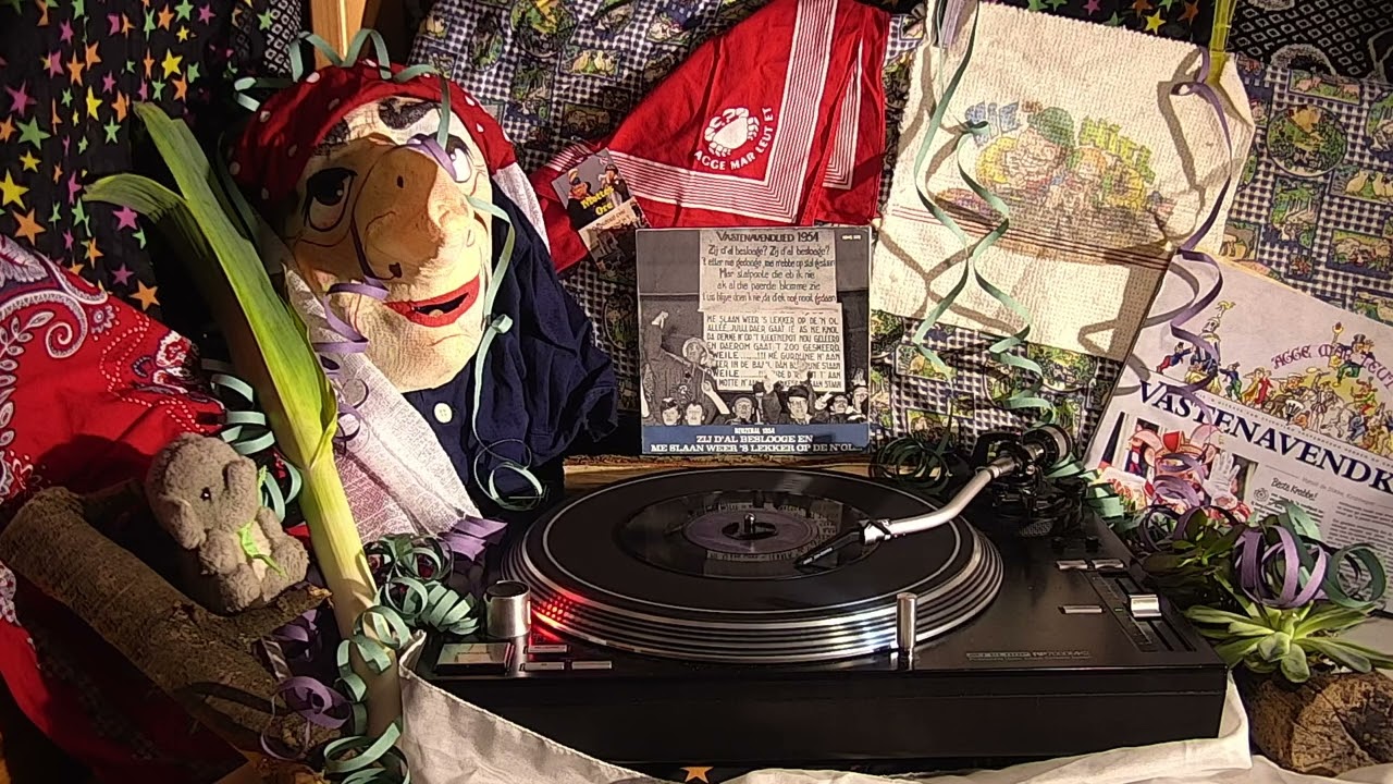 Vastenavendliedjes op vinyl: 1954 Zij d'al beslooge en me slaan weer 's lekker op de n'ol