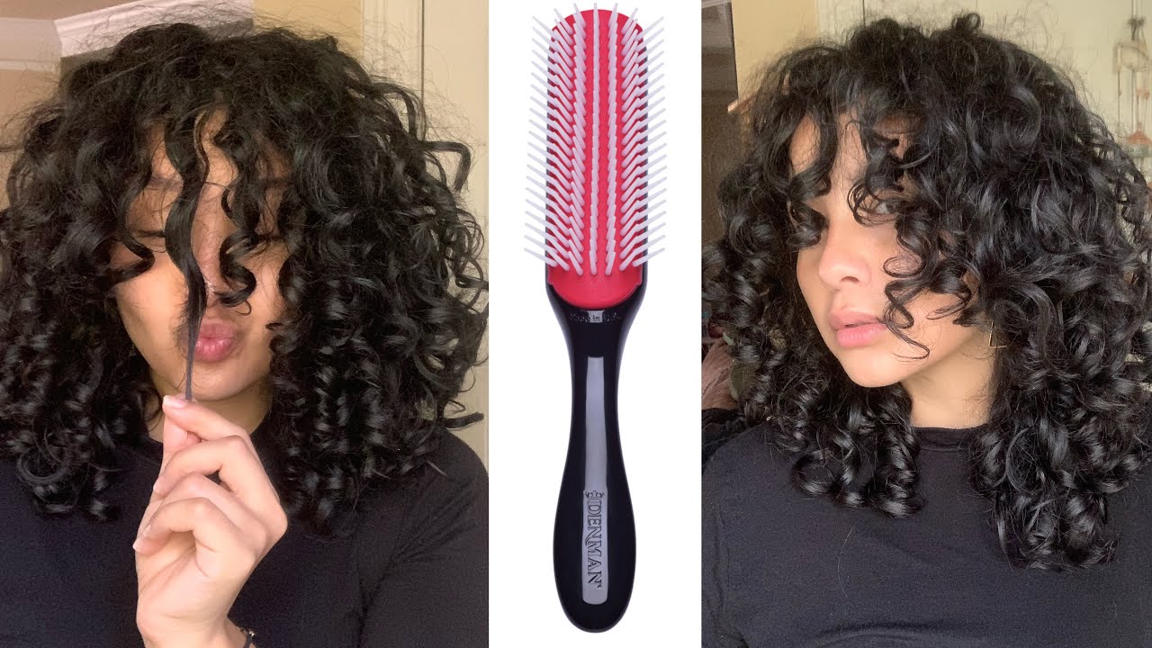 HOW TO USE THE DENMAN BRUSH FOR DEFINED CURLS