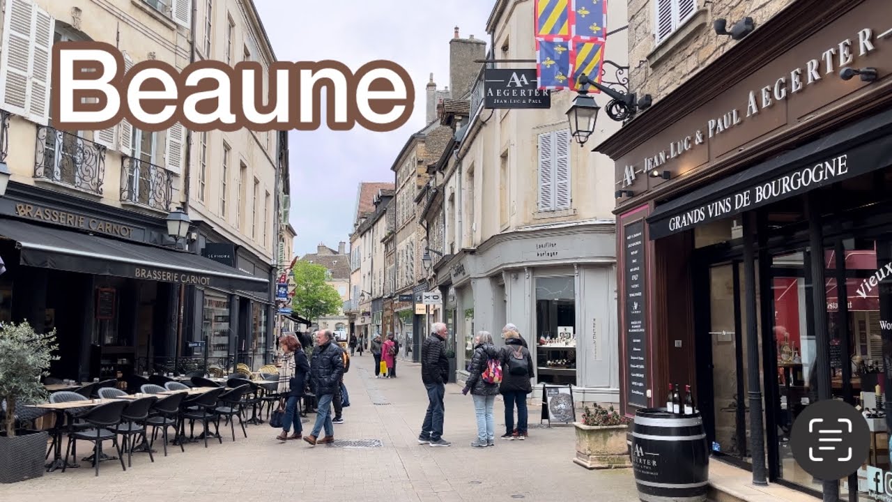 Beaune, France 🇫🇷 Walking tour (4K 60fps) Burgundy Bourgogne April 24, 2024 City Walk