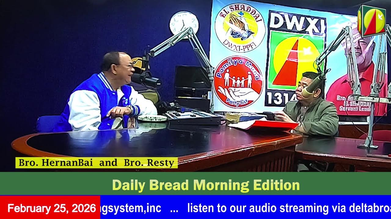 DWXI 1314 AM Live Streaming I Wednesday (February 25, 2026) #dailybreadmorningedition