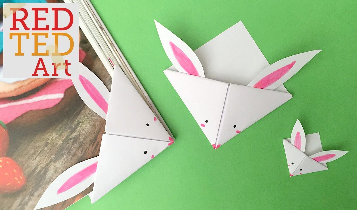 Easy Paper Bunny Bookmark Corner (BONUS VIDEO)