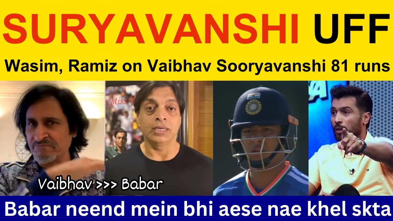 Shoaib Akhtar Shocked on Vaibhav Sooryavanshi batting today | Ramiz Speaks, PAK Media reaction