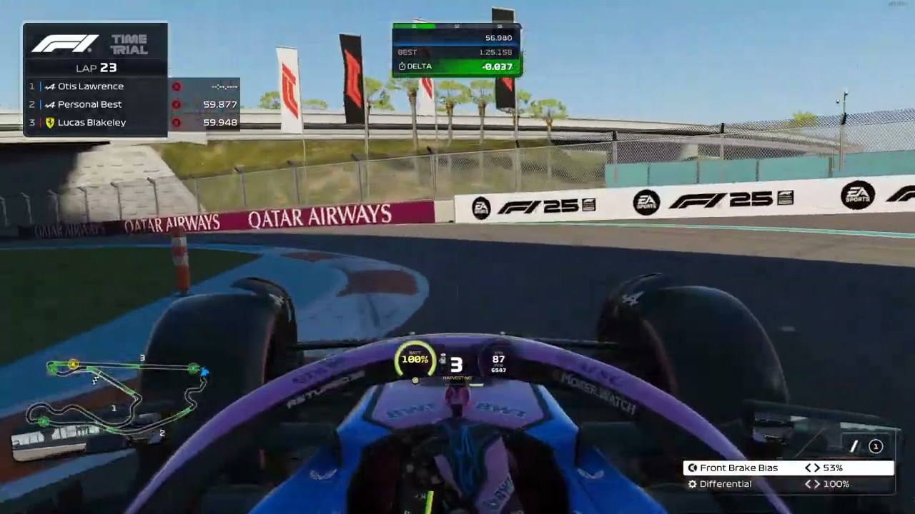 F1 25 - Miami World Record - 1:25.146 - Otis Lawrence FRA ELITE45