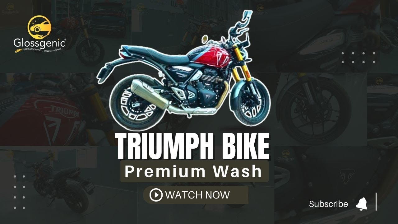 Triumph Bike Premium Wash  | Glossgenic | Pune |