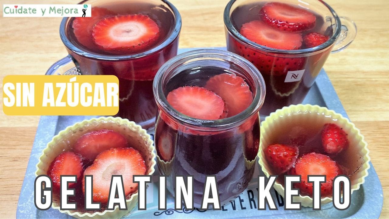 ▷ GELATINA KETO ⚡ SIN AZÚCAR ⚡ RECETA DE DIETA. MUY FÁCIL
