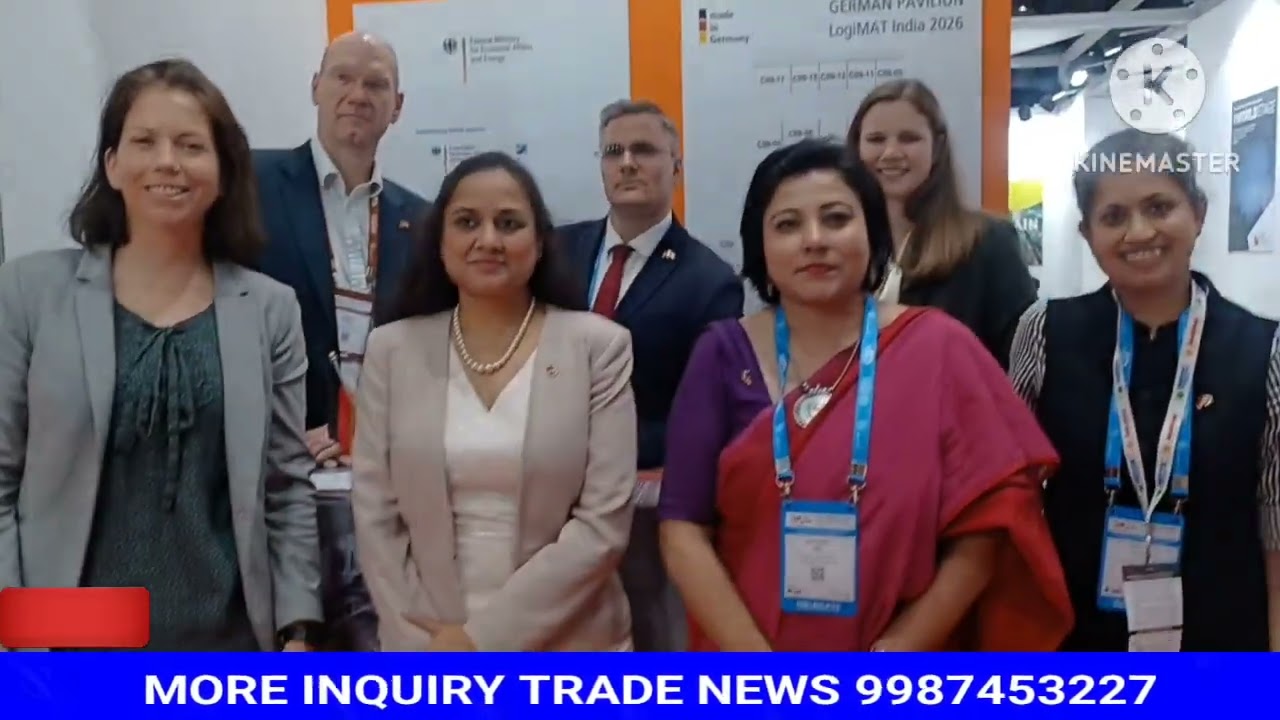 #LogiMAT WORLD EXPO 2026 # GERMANY DELEGATE SPEAKS ON SHOW #NESCO CENTER MUMBAI #INQUIRY TRADE NEWS 