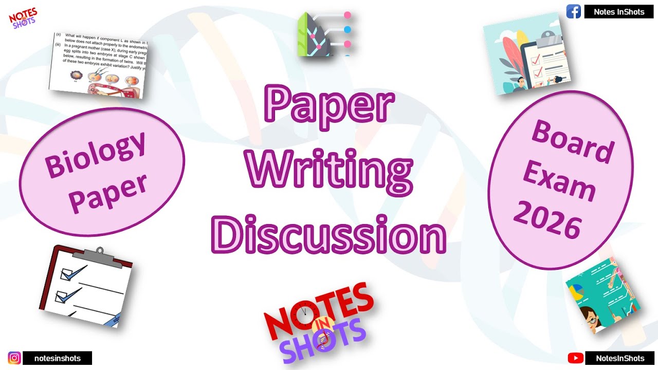 Board Exam 2026 📋 Answer Writing 📝 Biology Paper 🧬 CBSE | PSEB | State Board |  @NotesInShots