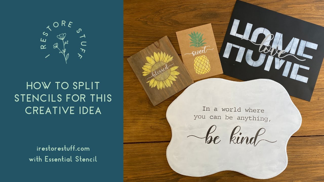 How to Split Your Stencils for More Creative Sign Ideas