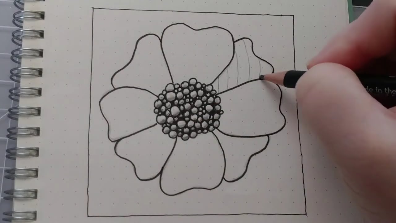 How to Draw Zentangles - One Zentangle a Day - Day 2