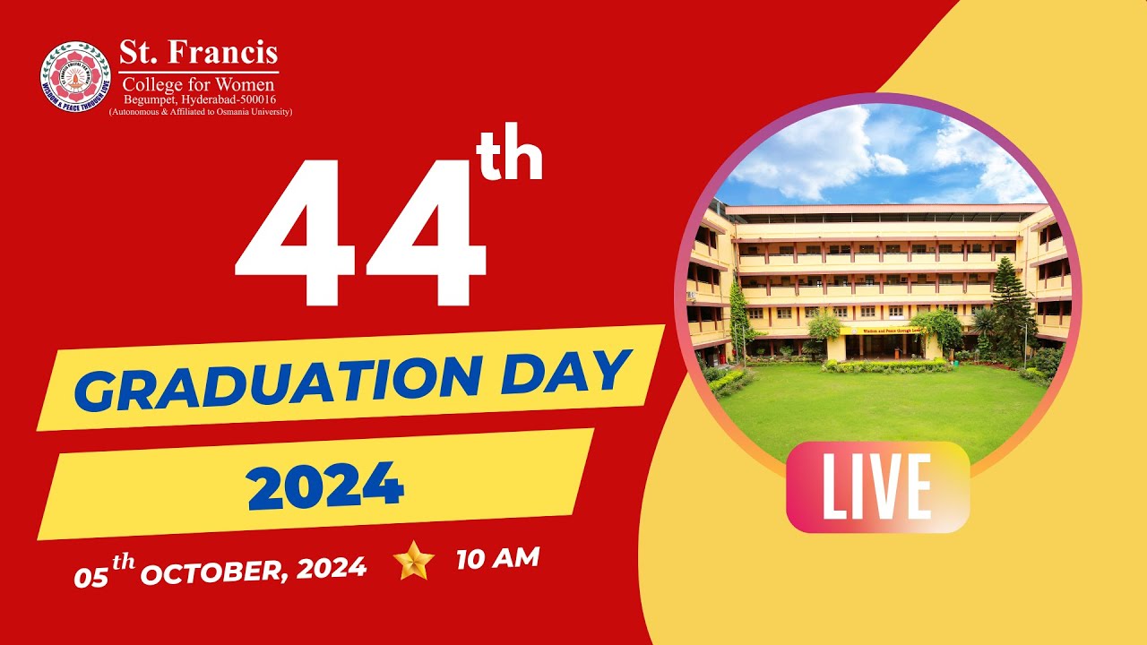 44th Graduation Day - 2024 || St. Francis College for Women || SFC