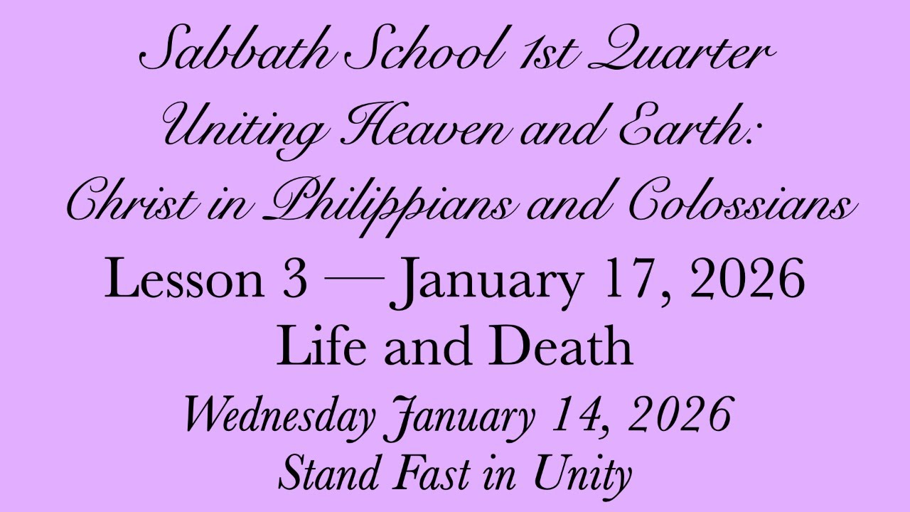 Life and Death — Stand Fast in Unity